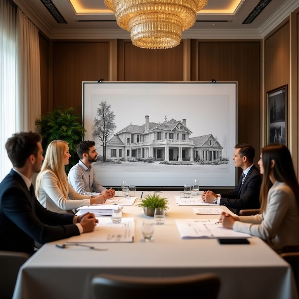 Réunion avec des clients
